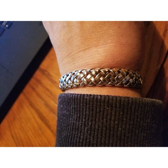 Michael Dawkins sterling silver bangle bracelet cuff J100328 - Picture 2 of 3